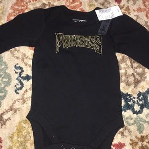 NWT black princess onsie